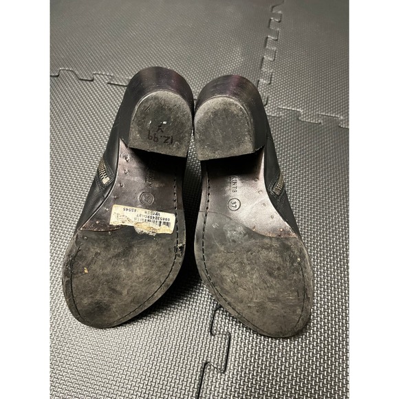 All Saints Womens Black Leather Ankle Booties‎ Side Zip Size 37/6 - Picture 6 of 8